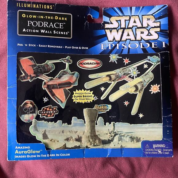 Other - Star Wars Episode 1 Illuminations Podrace Glow in the Dark Reusable Sticker